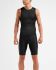 2XU Perform rear zip Ärmellos Tri Top Schwarz Herren  MT5529a-BLK/BLK