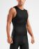 2XU Perform rear zip Ärmellos Tri Top Schwarz Herren  MT5529a-BLK/BLK