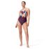 Speedo eco+ dig print medalist Lila/Orange damen  00305517544