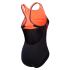 Speedo eco+ placem laneback Schwarz/Violett damen  00305417546