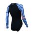 Zone3 OWS Renew Langarm Schwimmanzug Schwarz/multi Blau Damen  SW25WOWSLS101